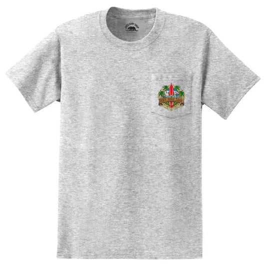 Joe's Surf Shop Longboard Heavyweight Pocket Tee