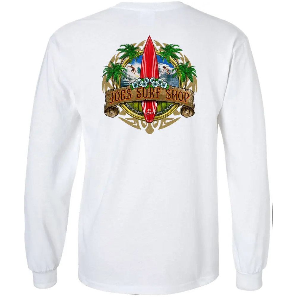 Joe's Surf Shop Longboard Long Sleeve Tee