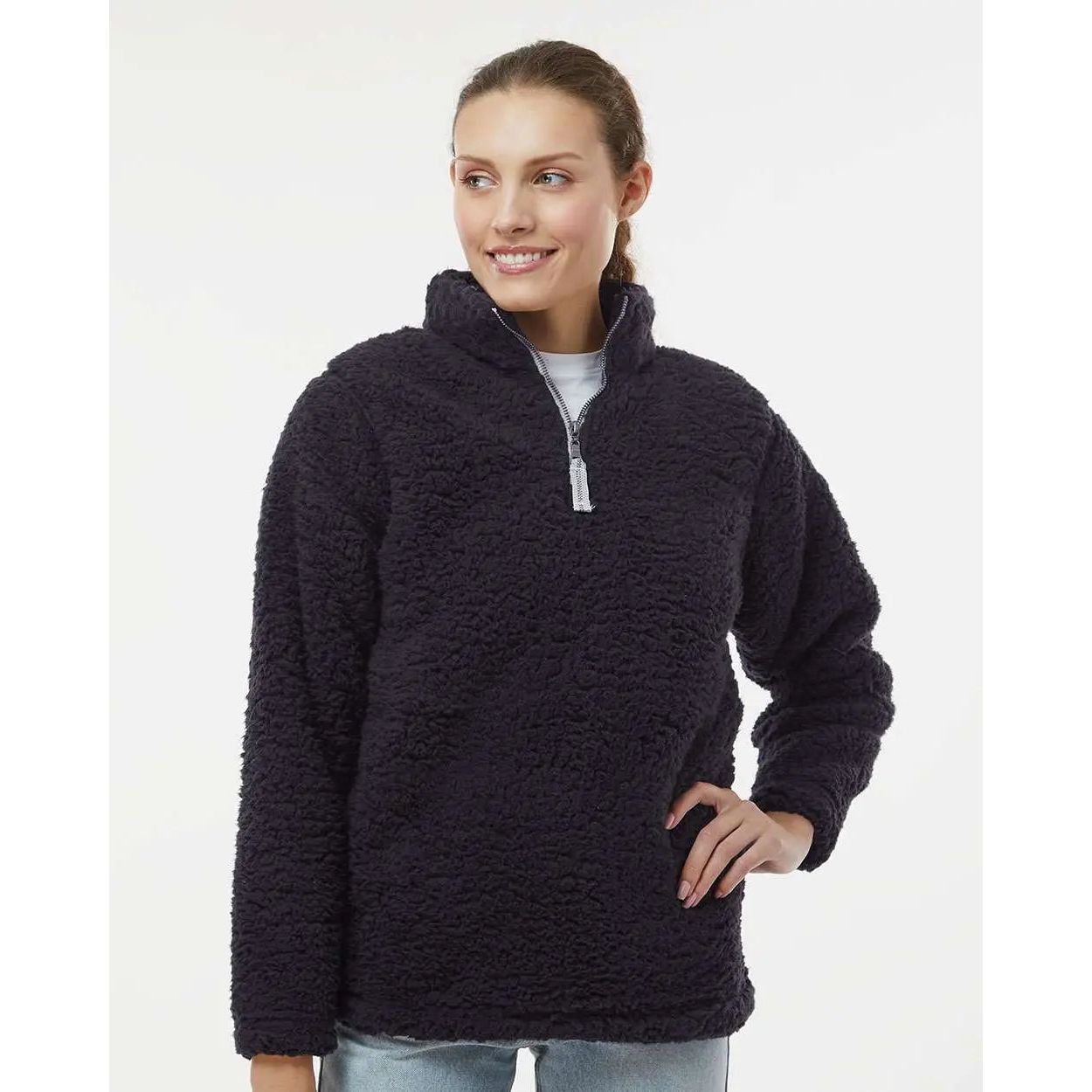 Joe's Surf Shop Quarter-Zip Beach Sherpa