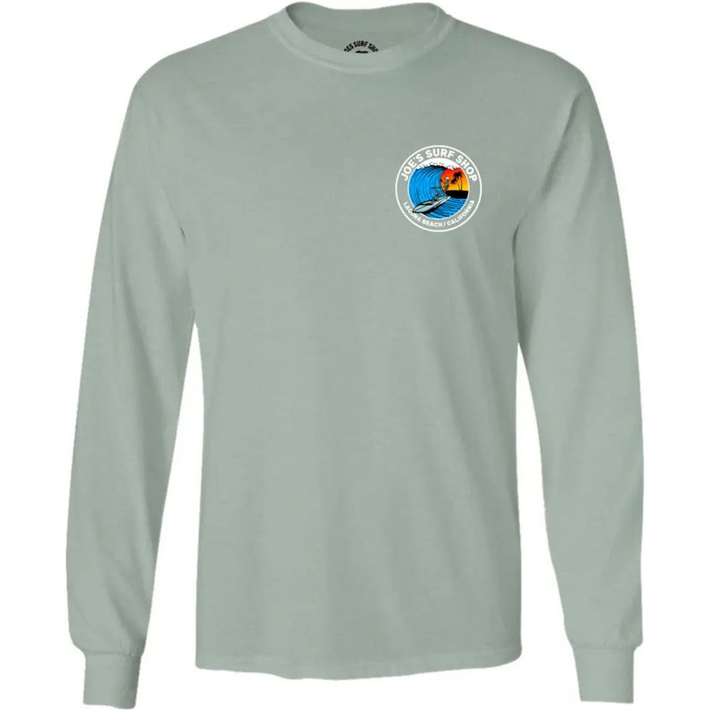 Joe's Surf Shop Skeleton Surfer Long Sleeve Tee