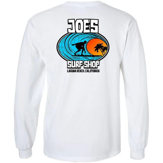 Joe's Surf Shop Sunrise Surfer Long Sleeve Tee