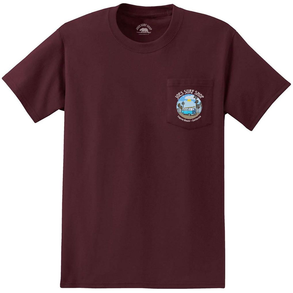 Joe's Surf Shop Surf Bus Heavyweight Pocket Tee