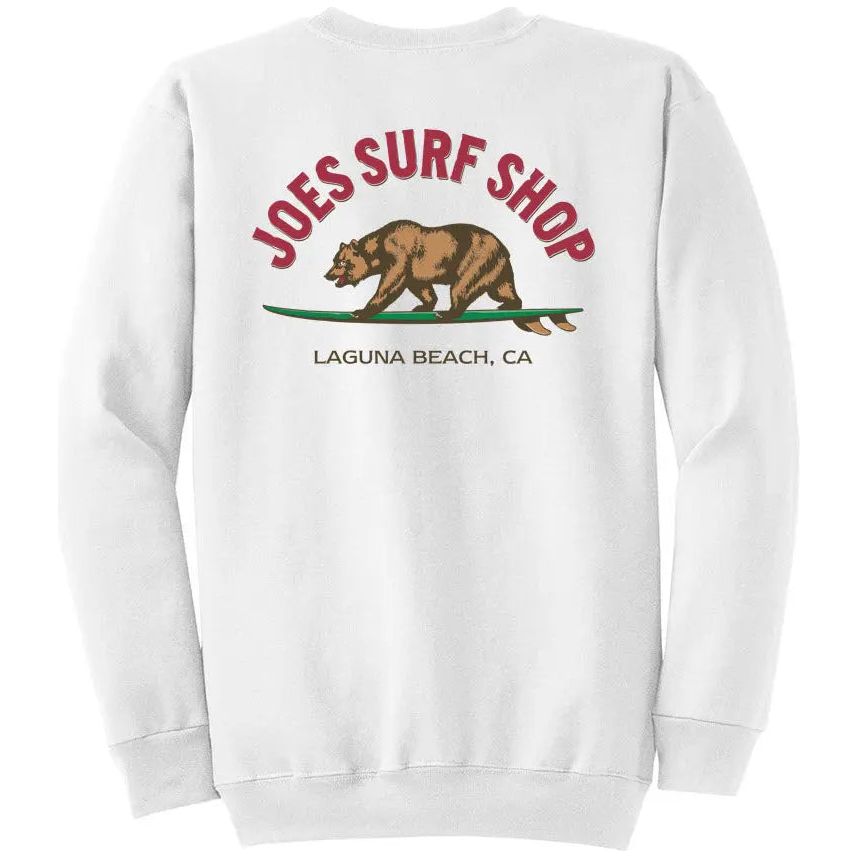 Joe's Surf Shop Surfing Bear Crewneck