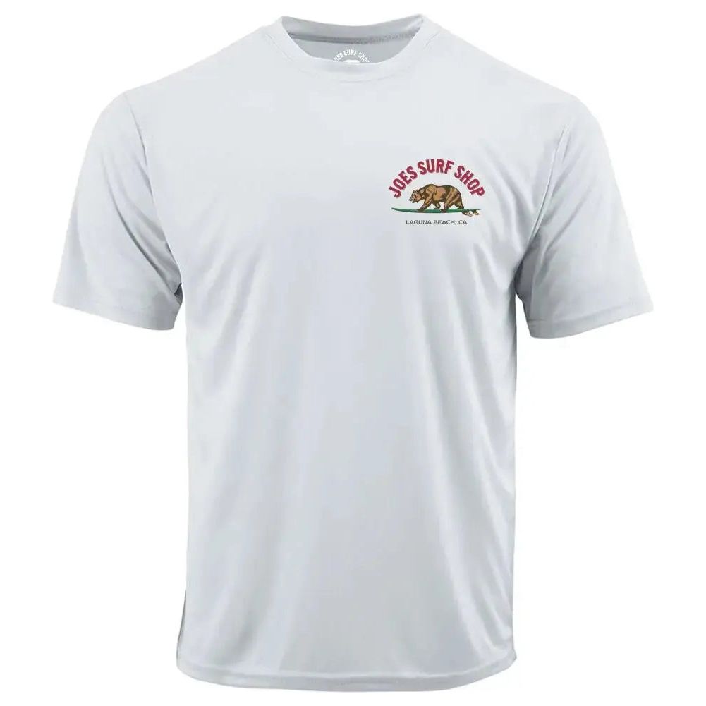 Joe's Surf Shop Surfing Bear Graphic Workout Tee