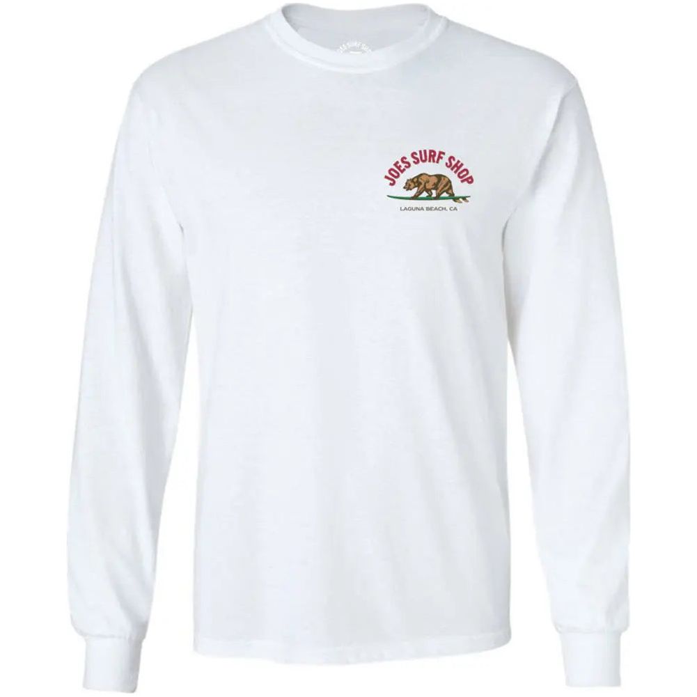 Joe's Surf Shop Surfing Bear Long Sleeve Tee