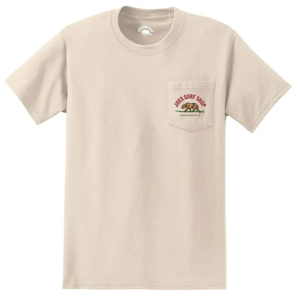 Joe's Surf Shop Surfing Bear Heavyweight Pocket Tee