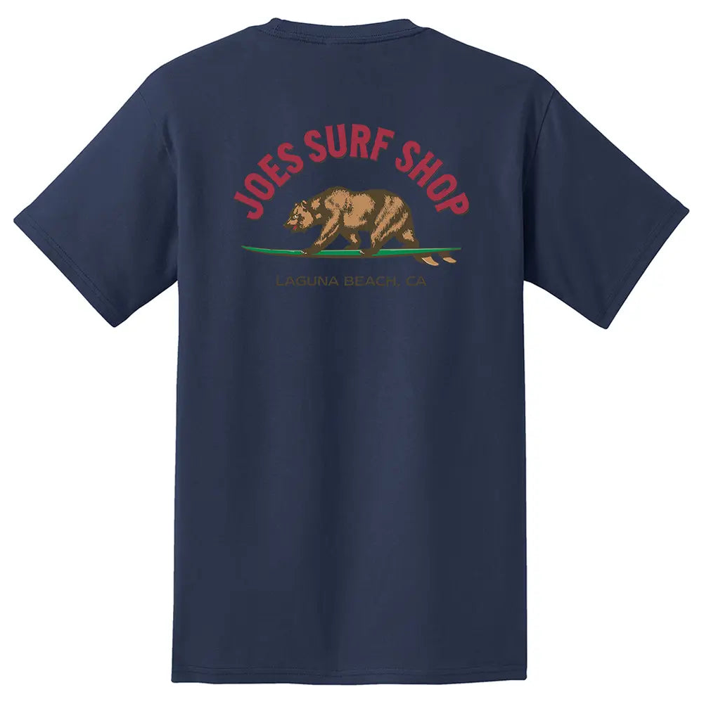 Joe's Surf Shop Surfing Bear Heavyweight Pocket Tee