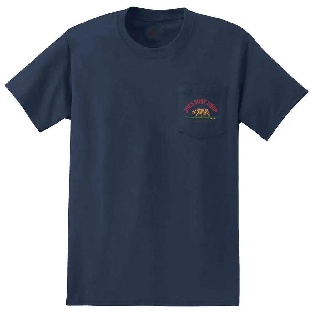 Joe's Surf Shop Surfing Bear Heavyweight Pocket Tee