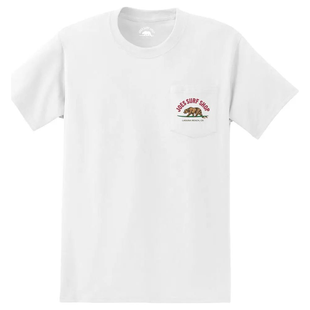 Joe's Surf Shop Surfing Bear Heavyweight Pocket Tee