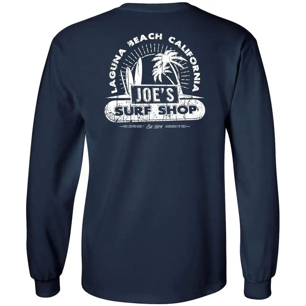 Joe's Surf Shop Vintage Beach Long Sleeve Tee