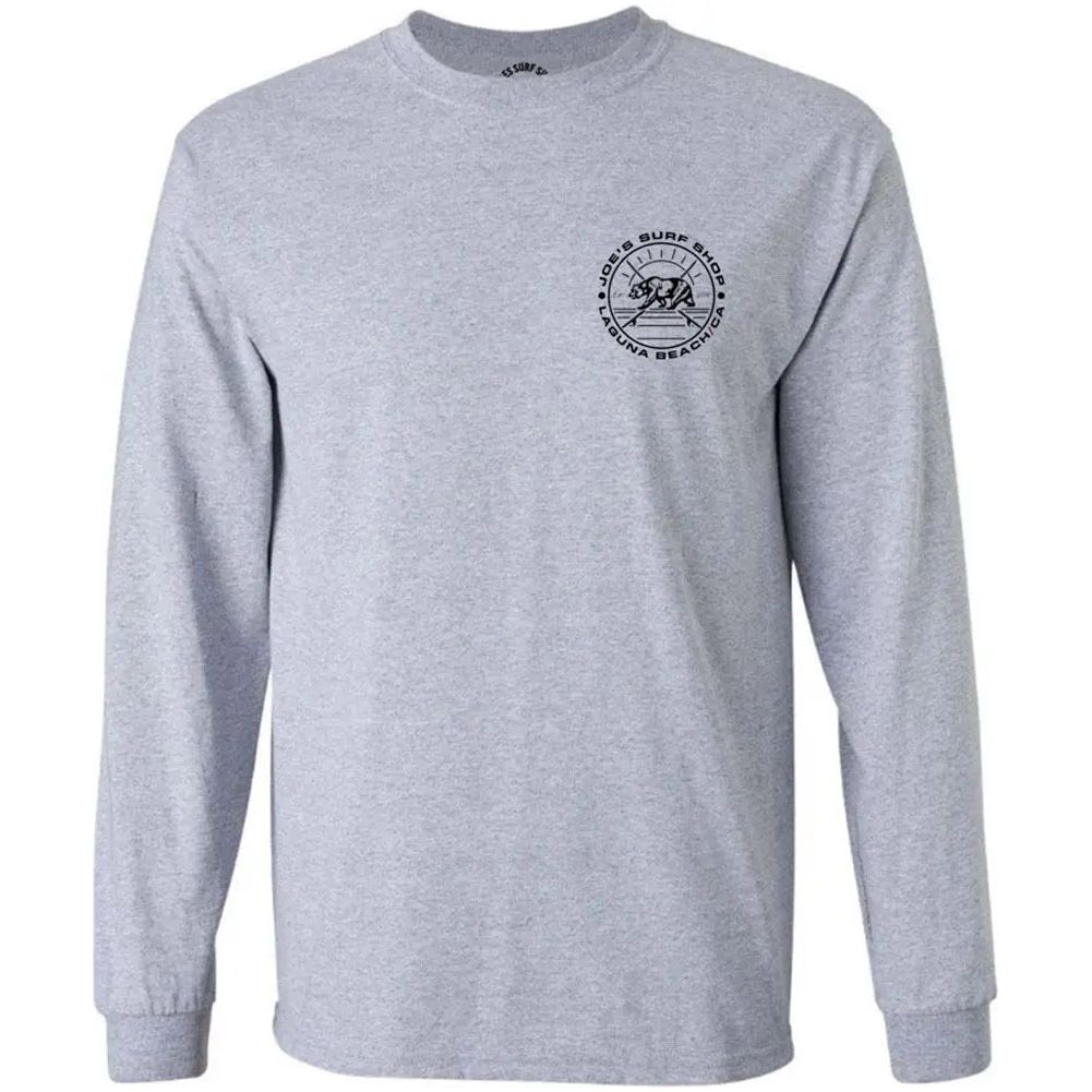 Joe's Surf Shop Vintage Surfing Bear Long Sleeve Tee