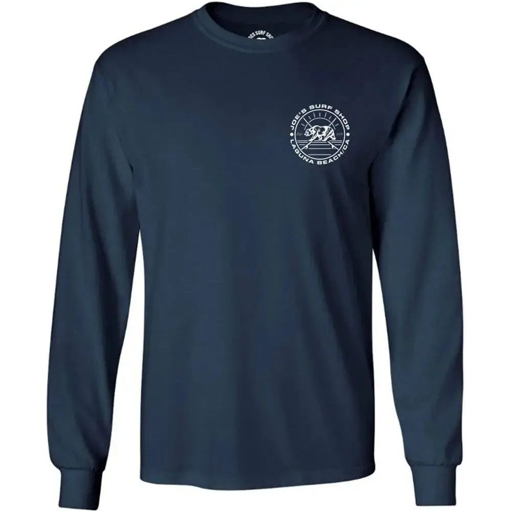 Joe's Surf Shop Vintage Surfing Bear Long Sleeve Tee