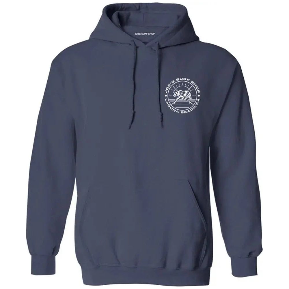 Joe's Surf Shop Vintage Surfing Bear Pullover Hoodie