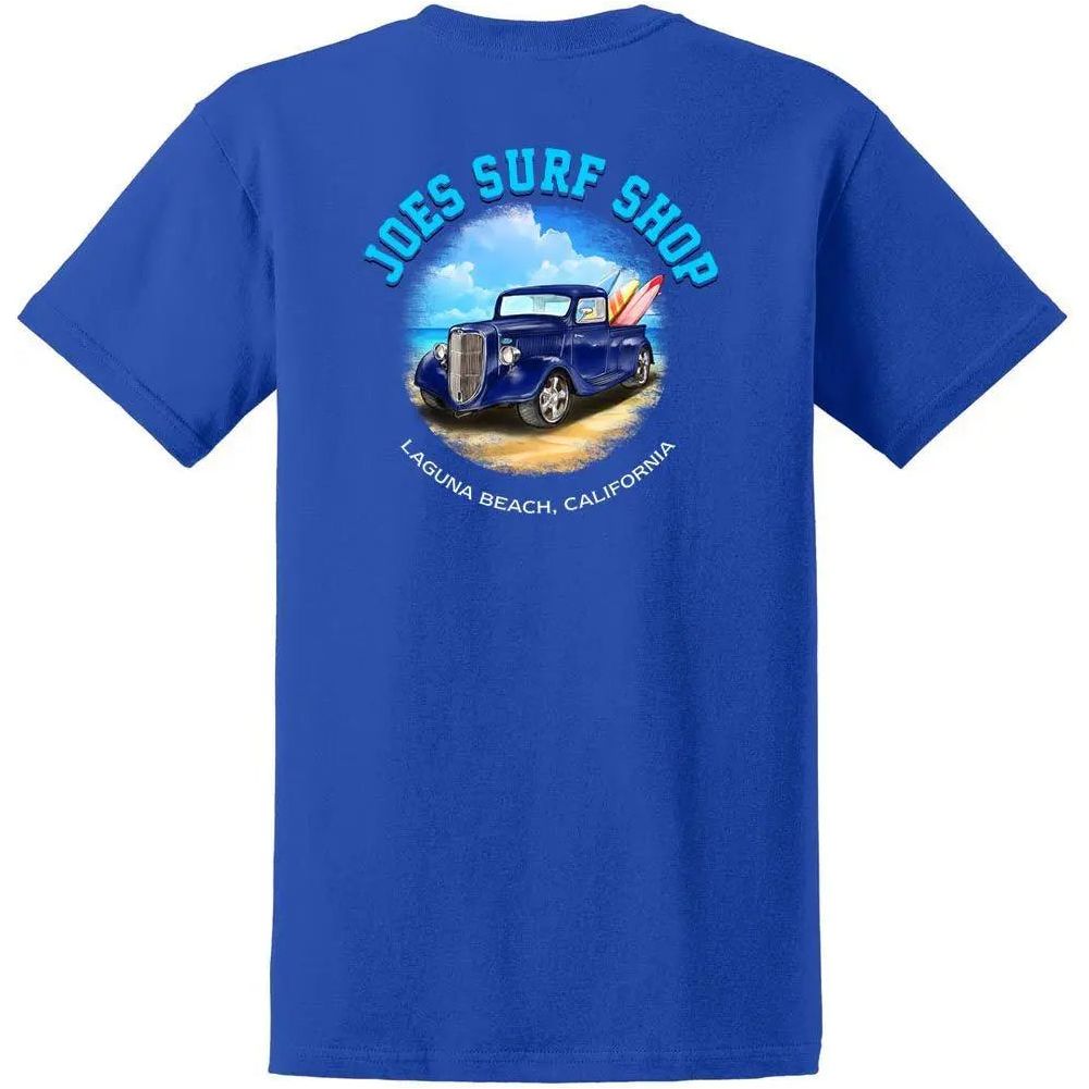 Joe's Surf Shop Surf Truck Design Heavyweight Cotton Tee