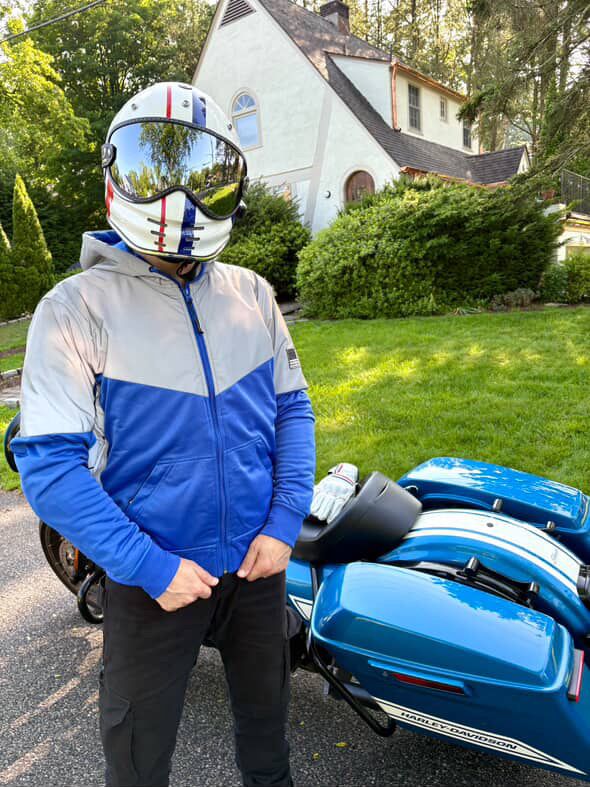 Ultra Reflective Hoodie Blue Eclipse