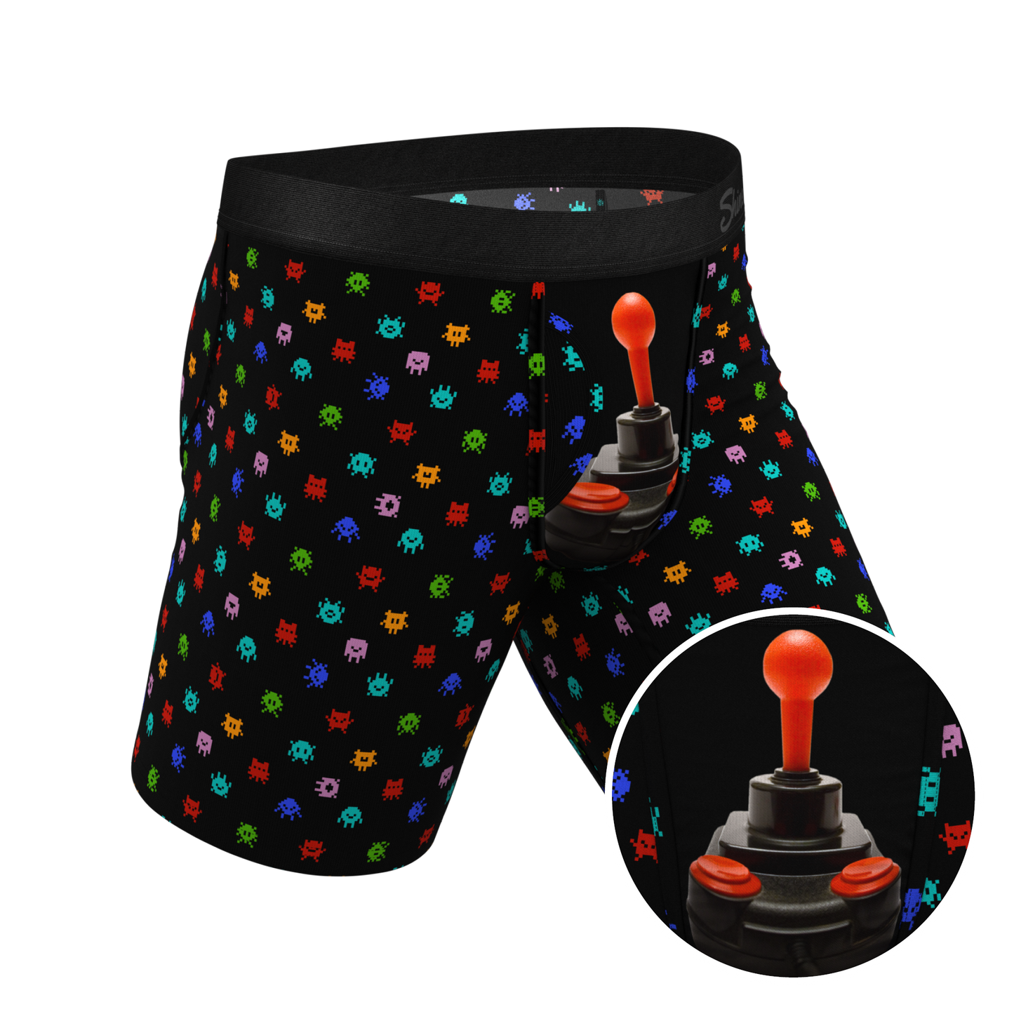 The Joystick | Video Game Long Leg Ball Hammock® Pouch Underwear With Fly