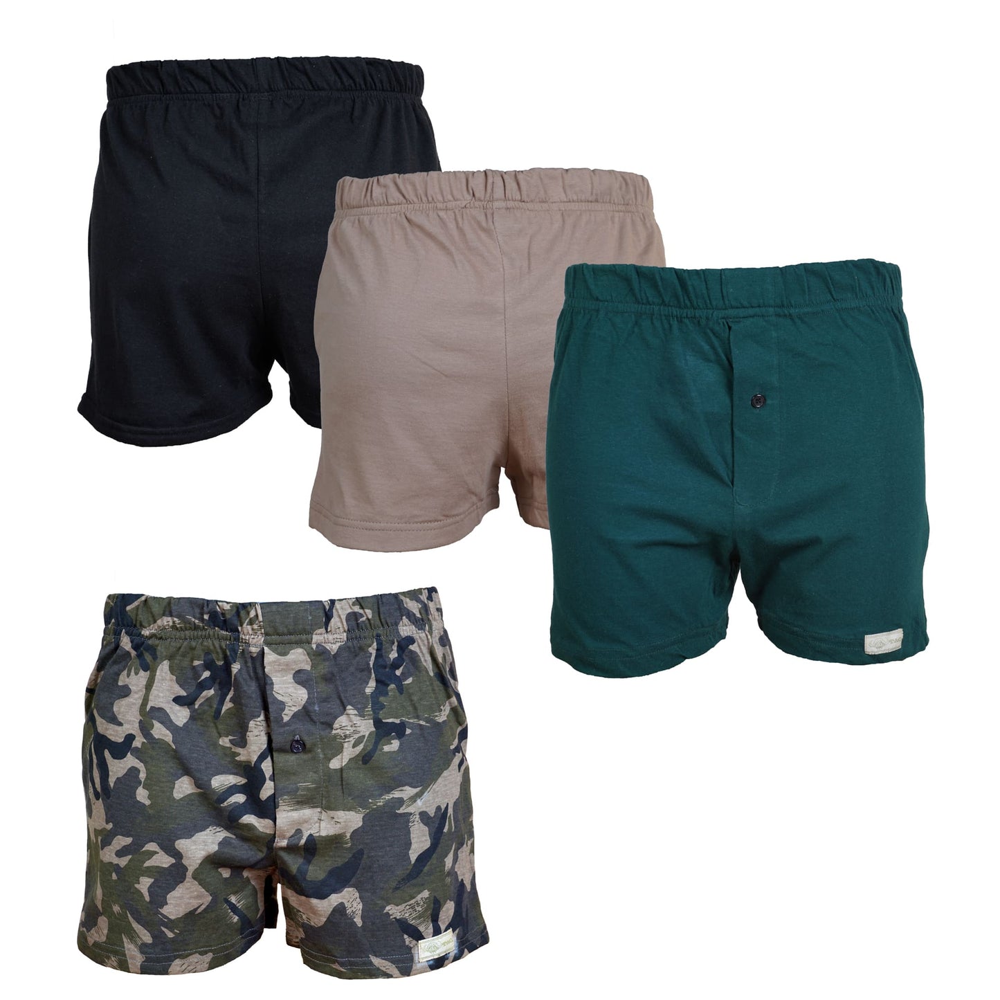 Jungle Camo Boxer Shorts 4 Pack for Men