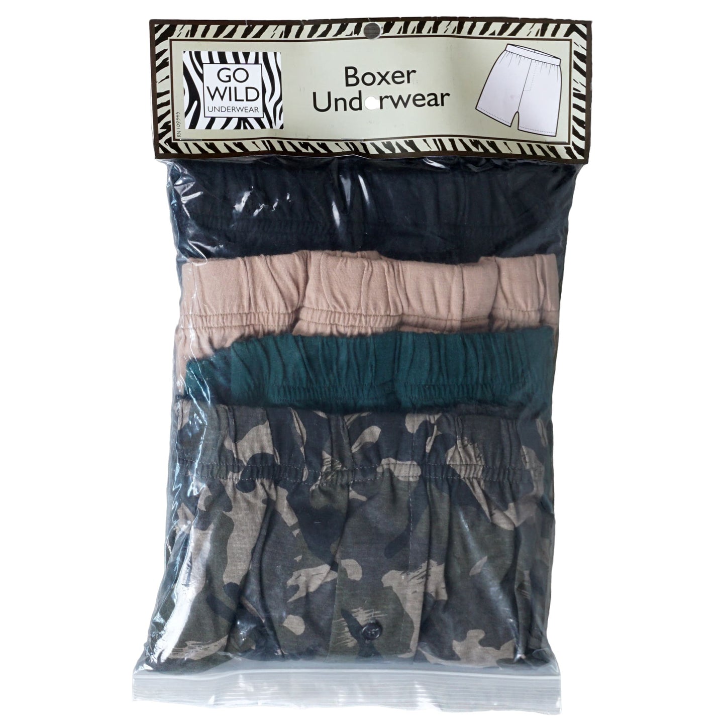 Jungle Camo Boxer Shorts 4 Pack for Men