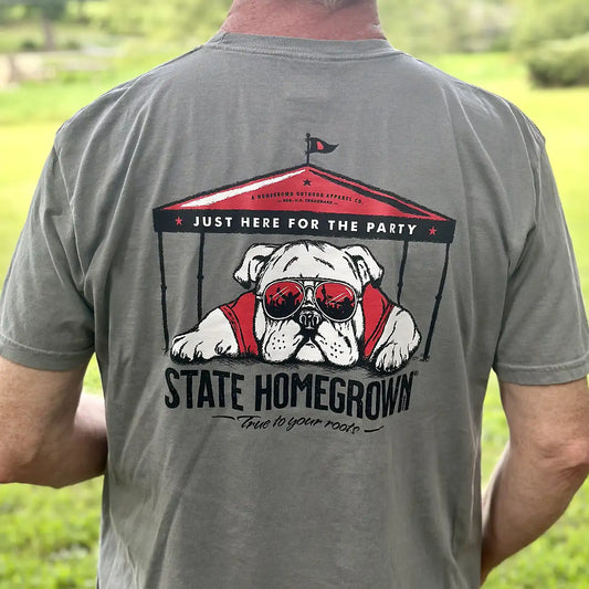 Just Here for the Party - Comfort Color Pocket