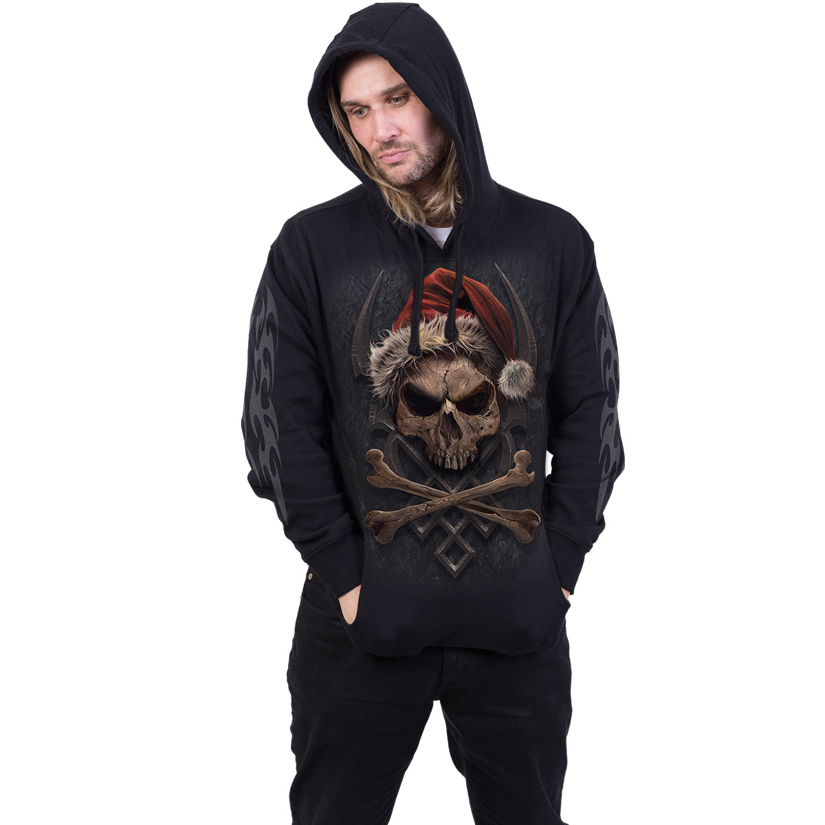 ROCK SANTA - Hoody Black