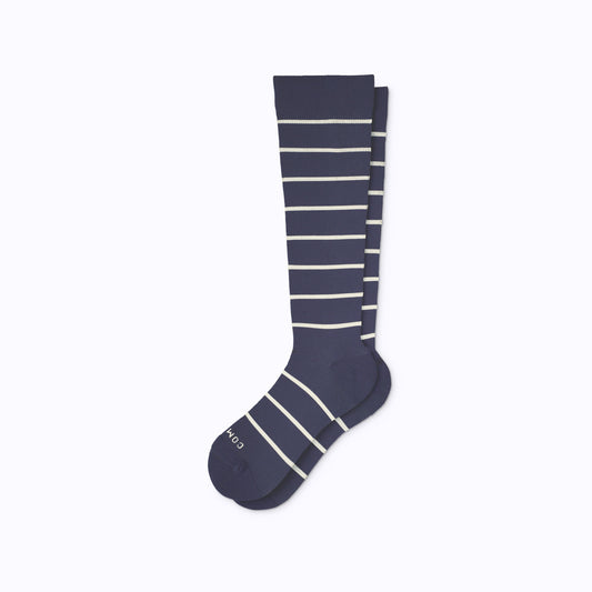 Knee-High Compression Socks - Stripes (20-30 mmHg)