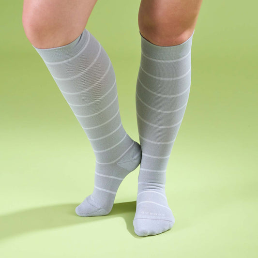 Knee-High Compression Socks - Stripes