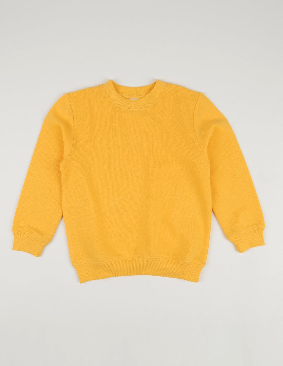 Classic Solid Color Pullover Sweatshirt