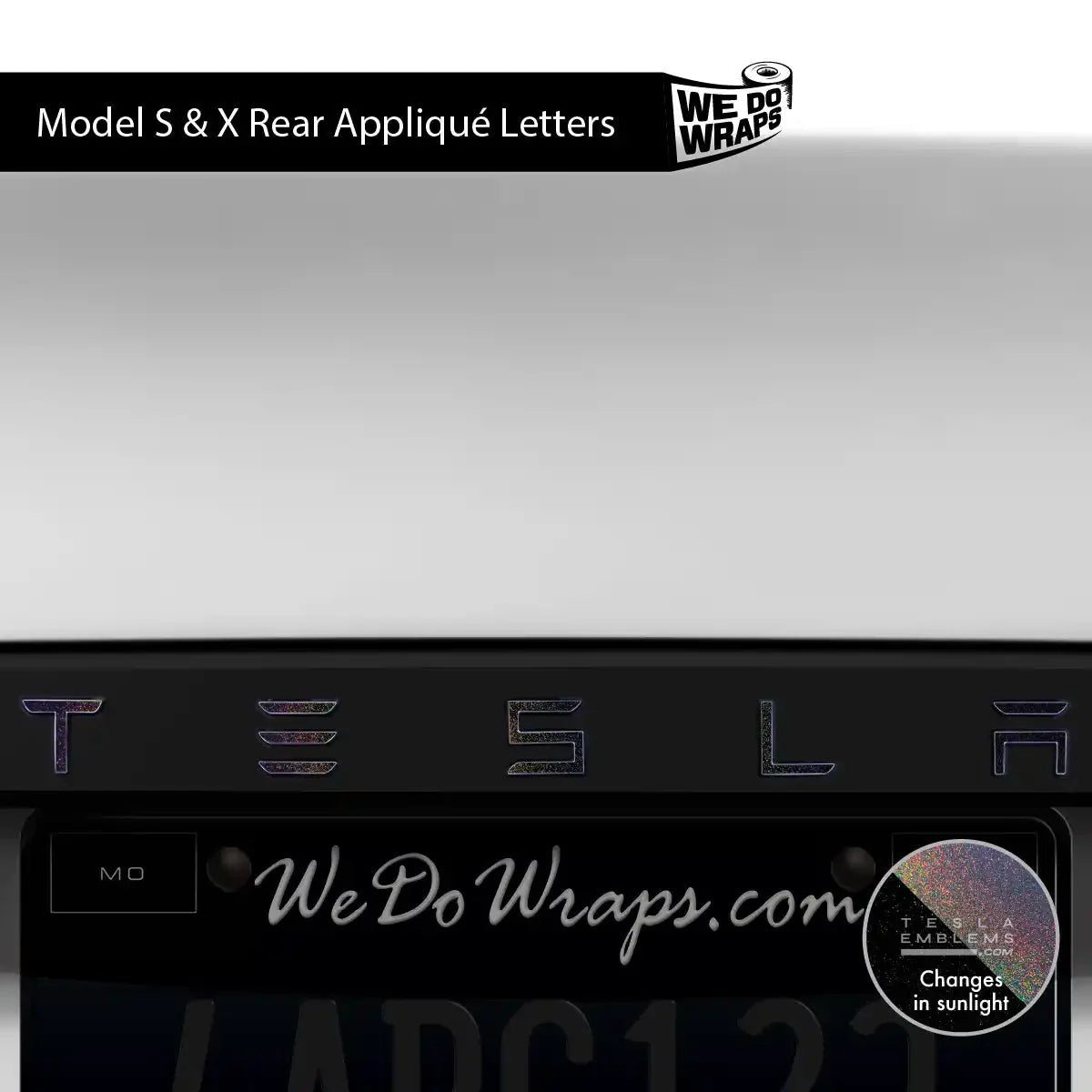 KPMF Morpheus Black Tesla Emblem Decals (Front + Back) | Model X