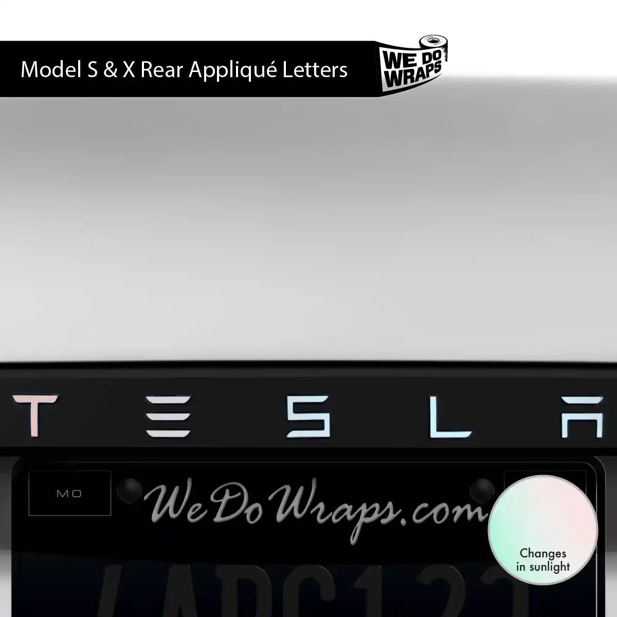 KPMF Matte Aurora Pearl Tesla Emblem Decals (Front + Back) | Model X