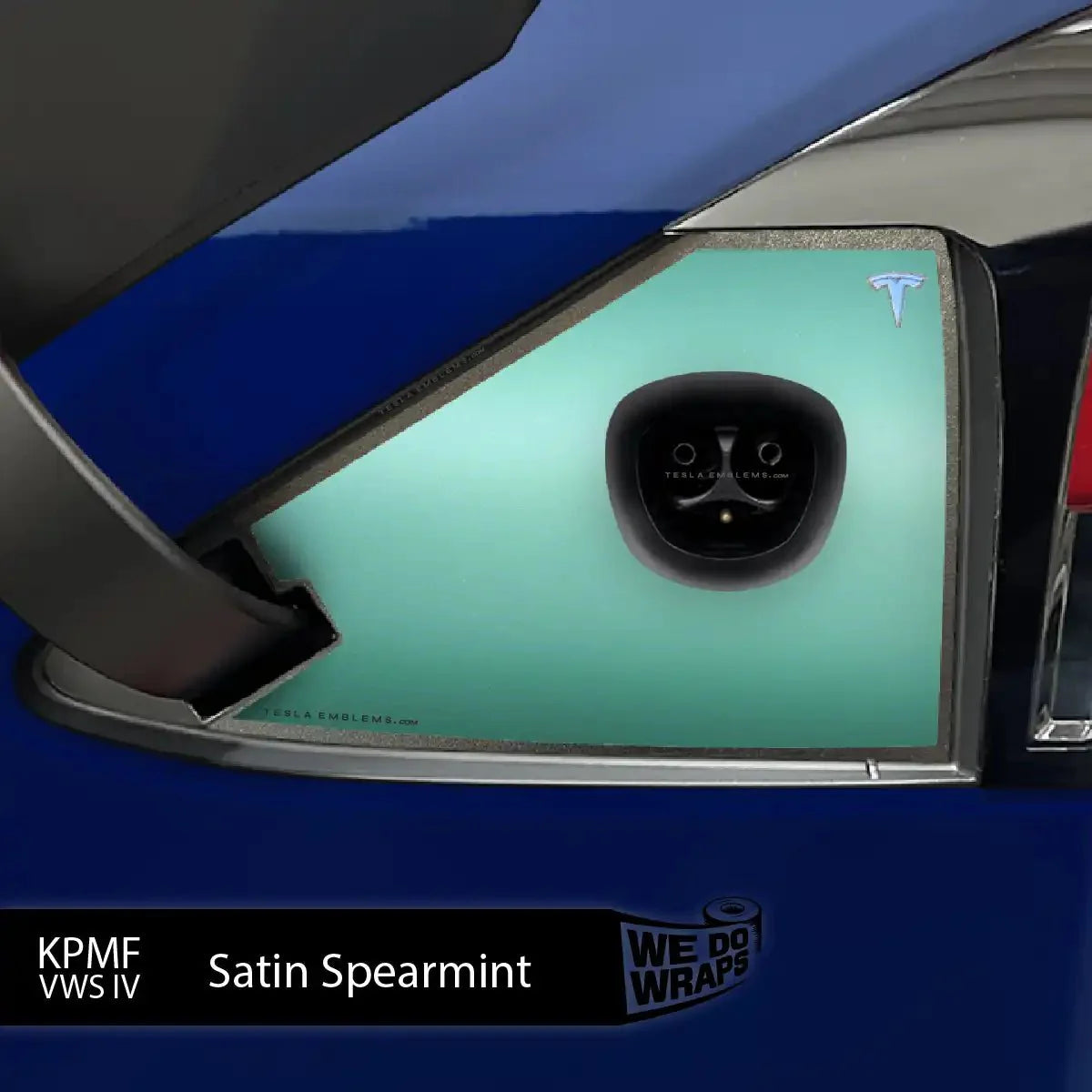 KPMF Satin Spearmint Tesla Charge Port Wrap | Model X