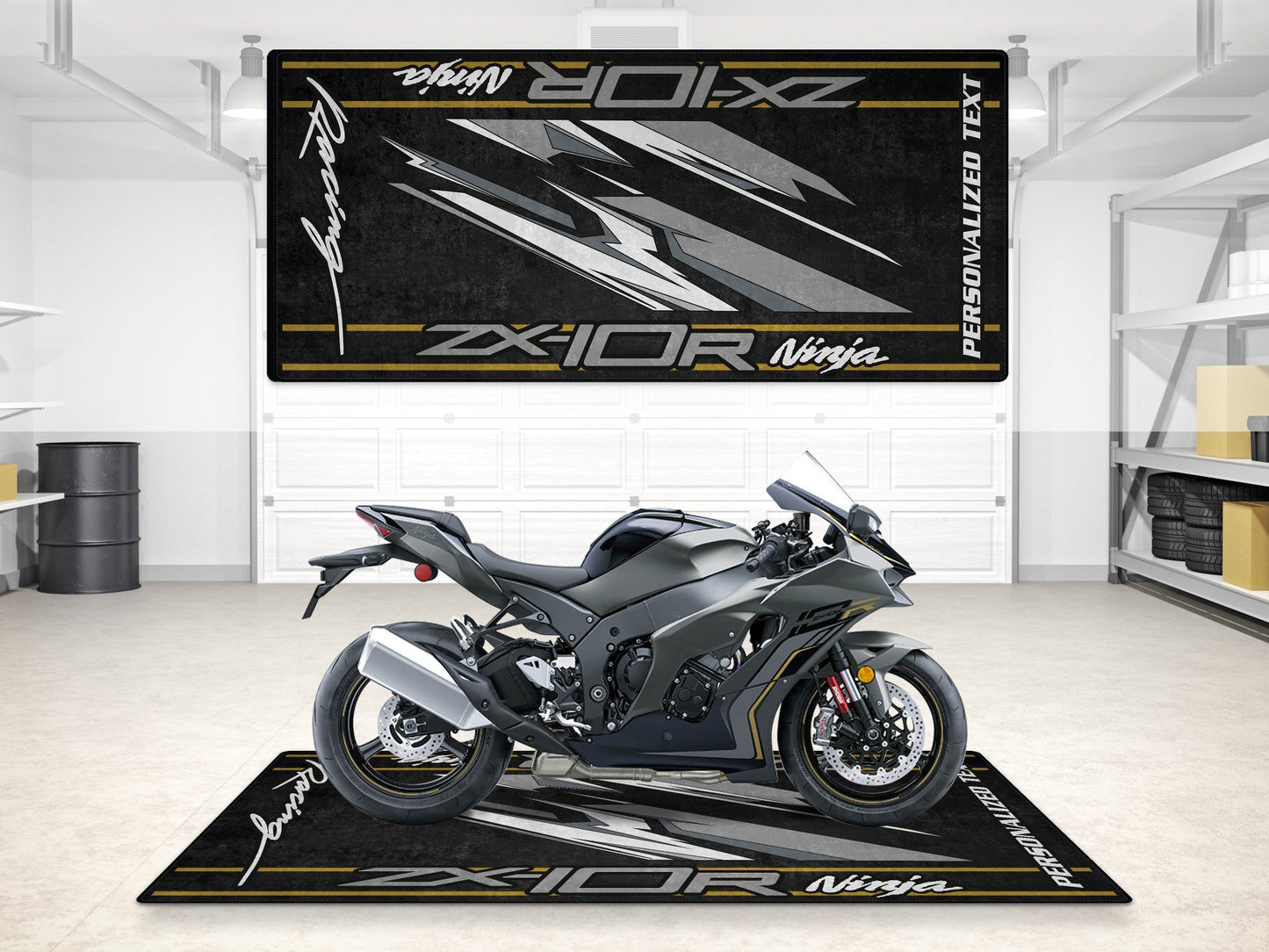 MPM Motorcycle Mat for Kawasaki ZX-10R - MM7250