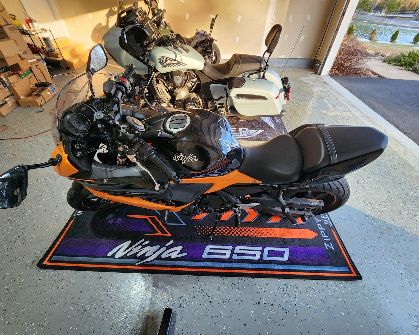 MPM Motorcycle Mat for Kawasaki Ninja 650 - MM7388