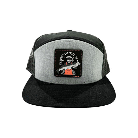 Bass Slayer 7-Panel Black / Grey Snapback