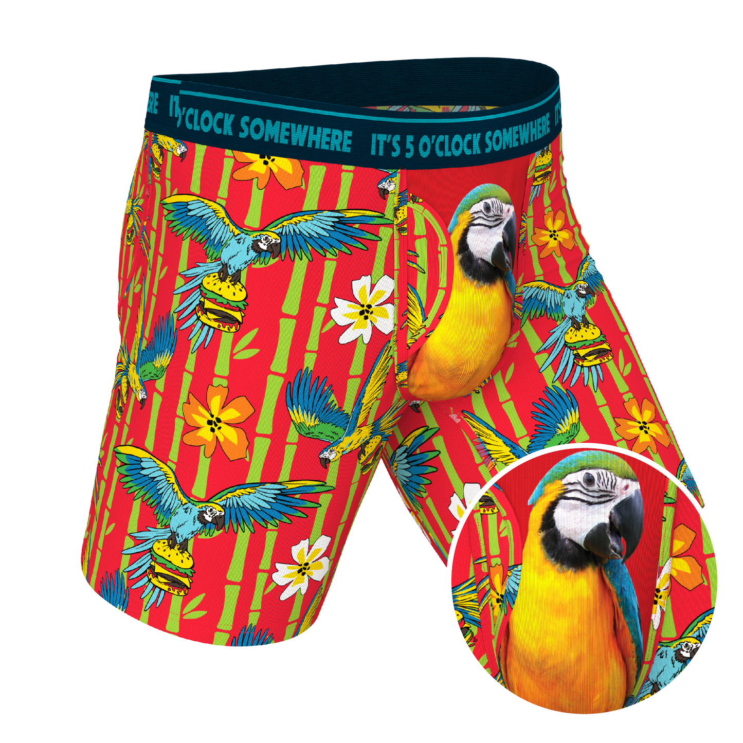 The Key West | Shinesty x Margaritaville® Long Leg Ball Hammock® Pouch Underwear With Fly