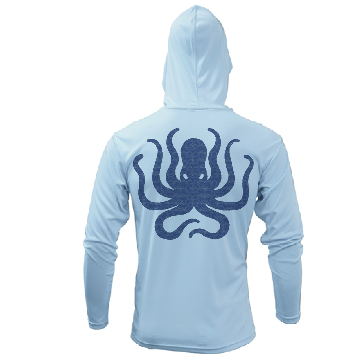 Lake Travis Freshwater Born Kraken Men's Long Sleeve UPF 50+ Dry-Fit Hoodie