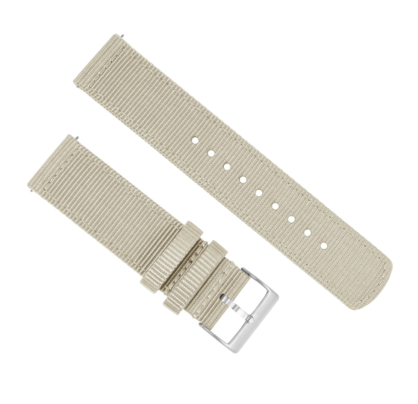 Khaki Tan Two Piece NATO® style Watch Band