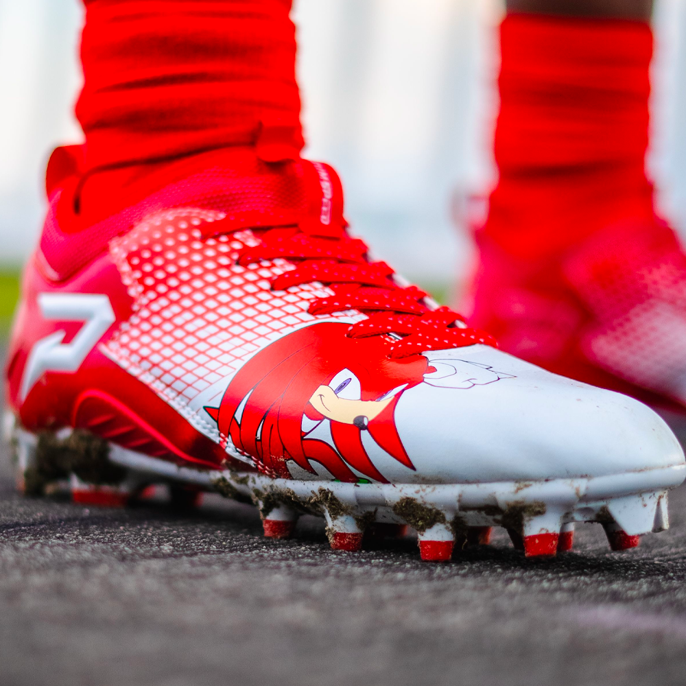 Knuckles the Echidna Football Cleats - by Phenom Elite
