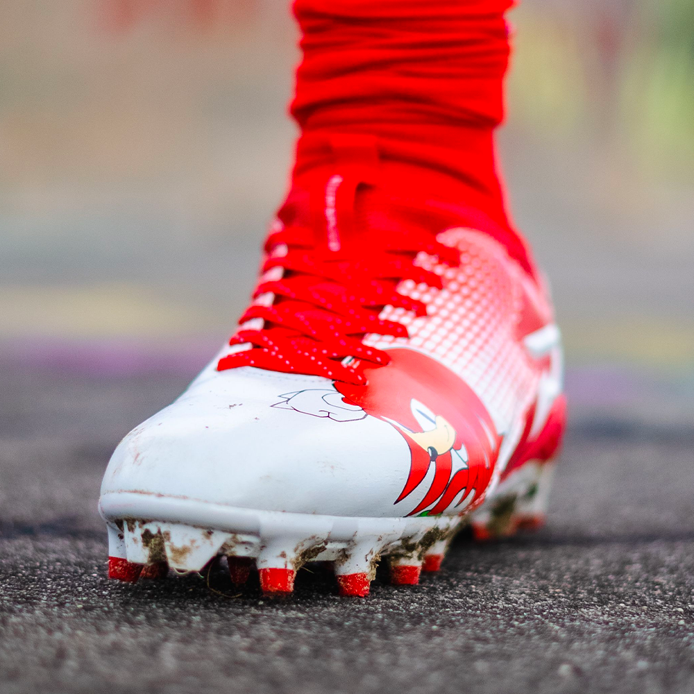 Knuckles the Echidna Football Cleats - by Phenom Elite