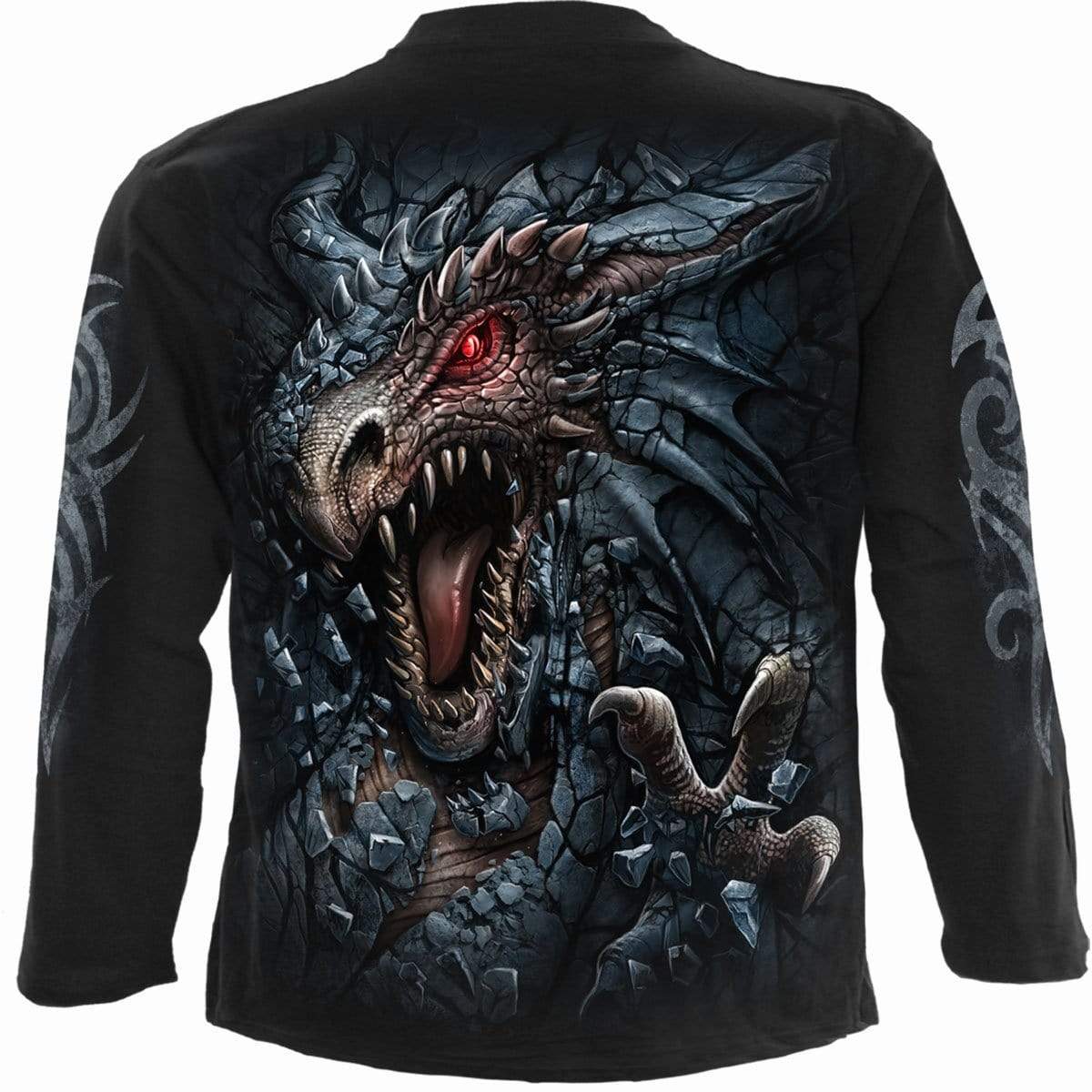 DRAGON'S LAIR - Longsleeve T-Shirt Black