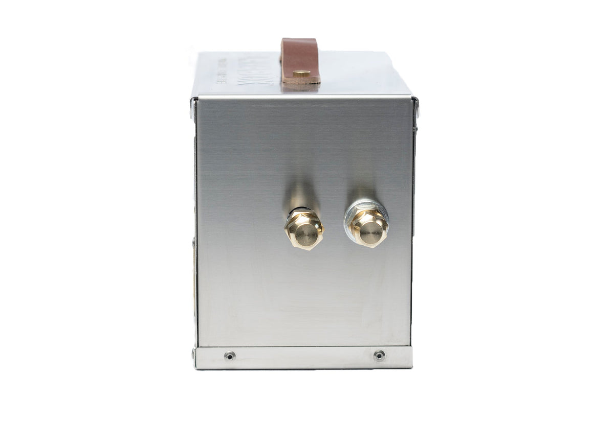 The Hekla: 304 Sexy Stainless Steel LavaBox with Dual-Burner