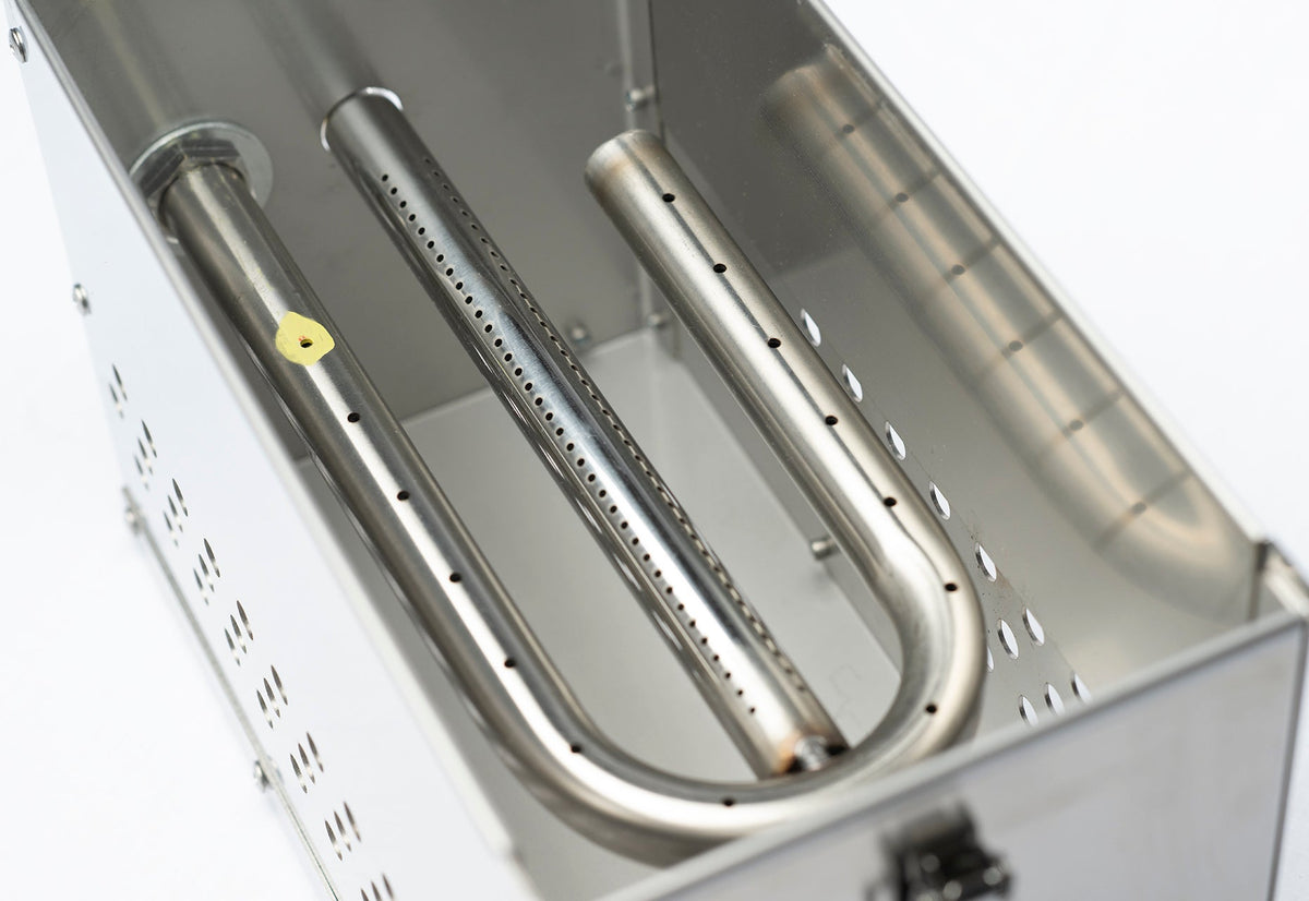 The Hekla: 304 Sexy Stainless Steel LavaBox with Dual-Burner