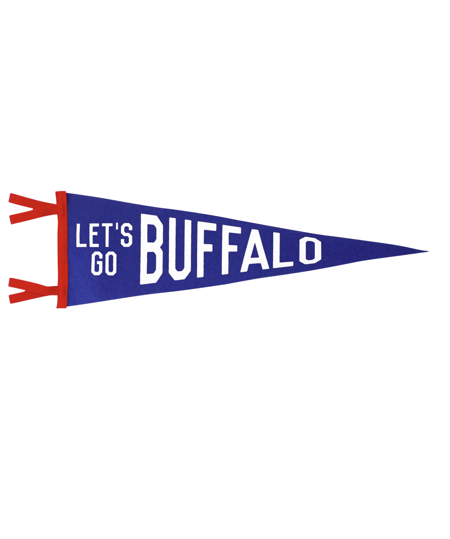 Let's Go Buffalo Pennant (Blue and Red)