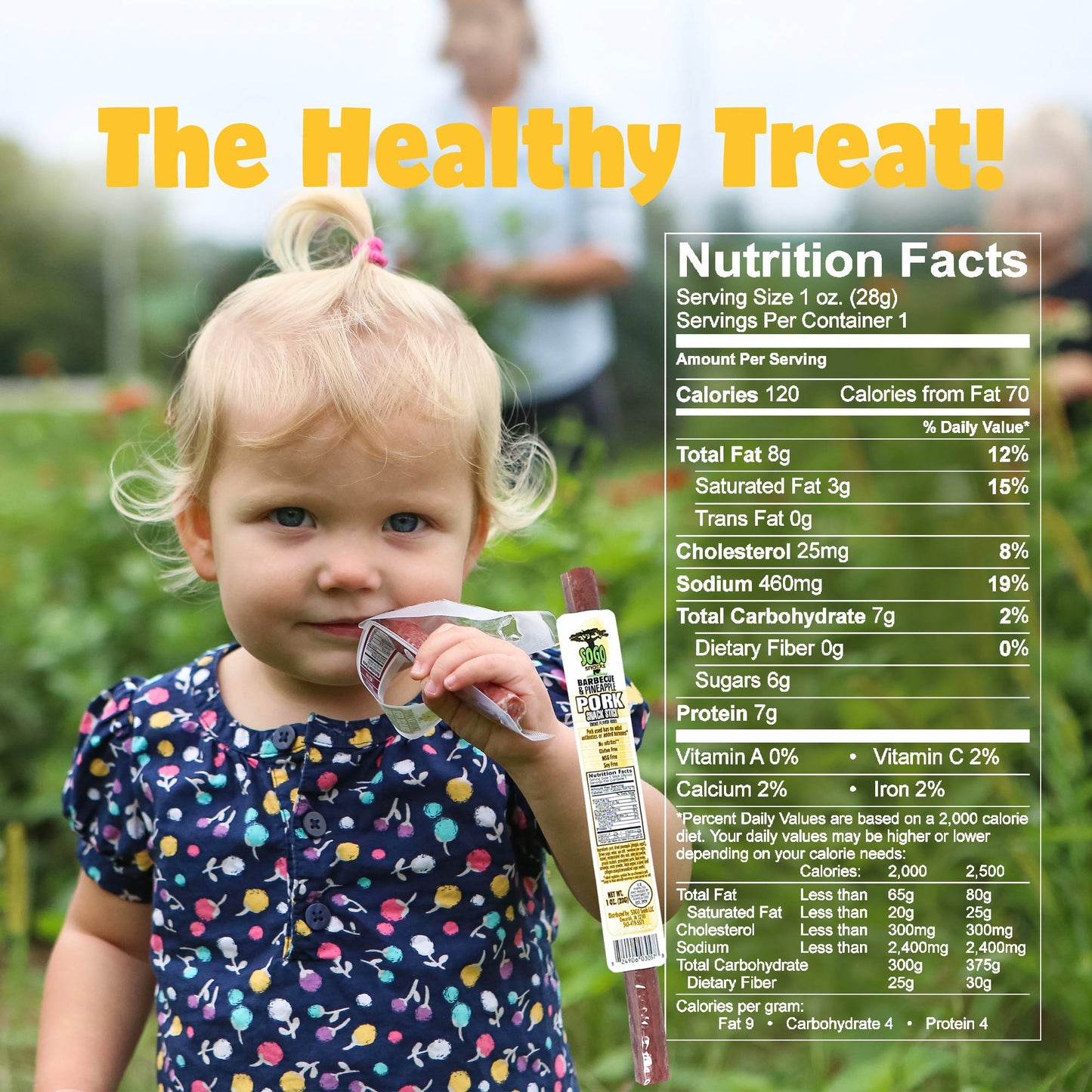 Barbecue & Pineapple - Premium Natural Pork, 1-oz Sticks