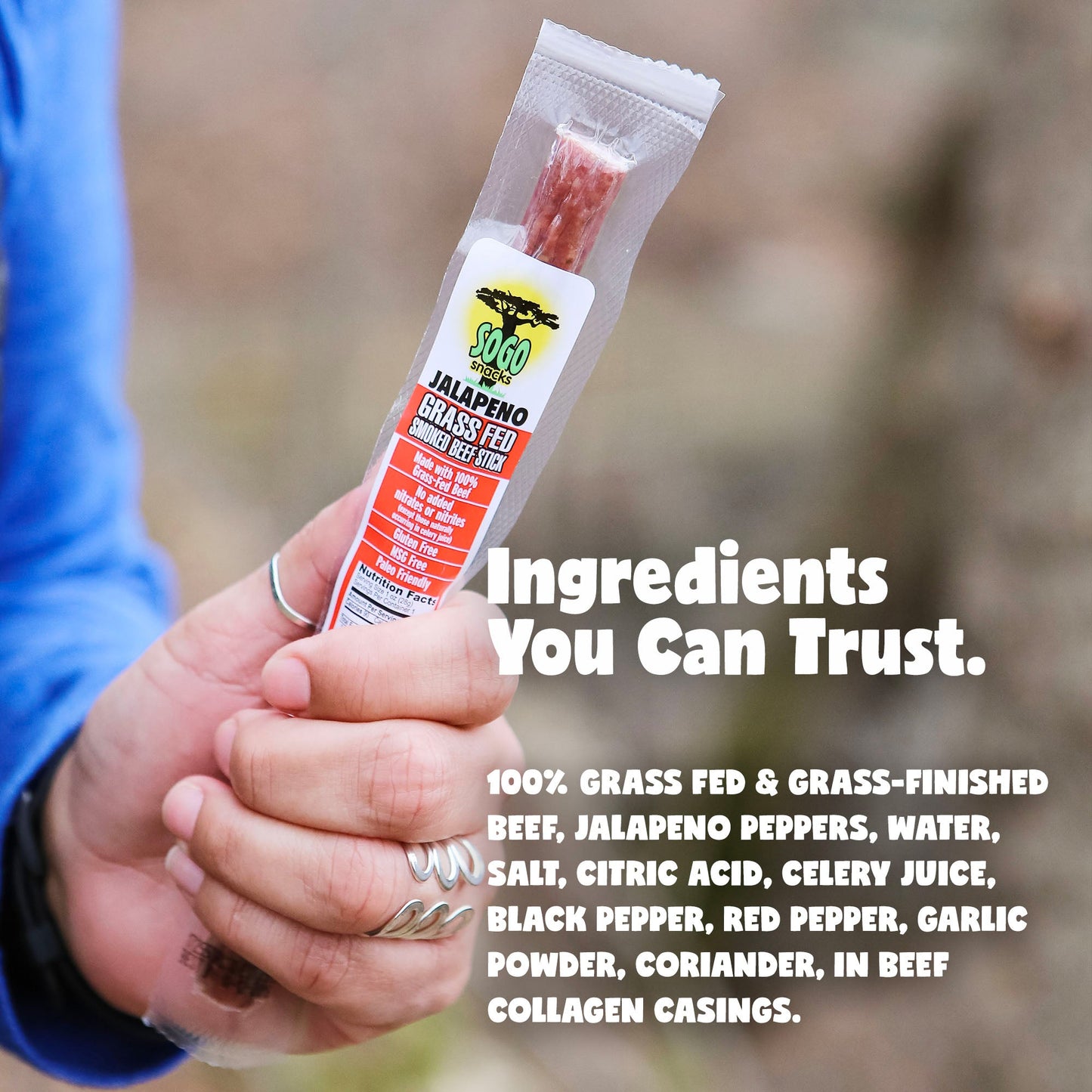 Jalapeño - 100% Grass-Fed Beef Sticks (No Sugar)