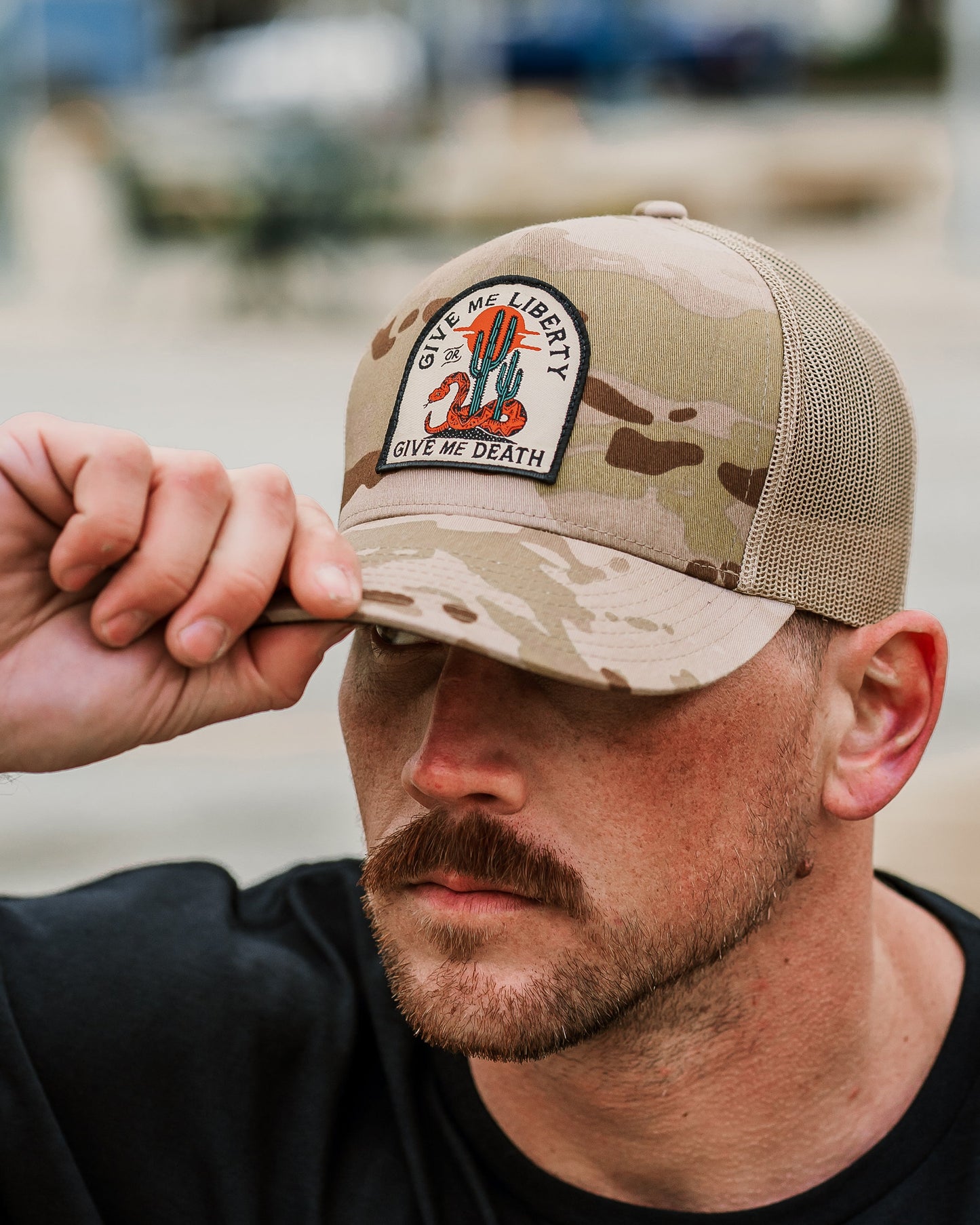 Liberty or Death Brown Camo Hat | The Brave Ones