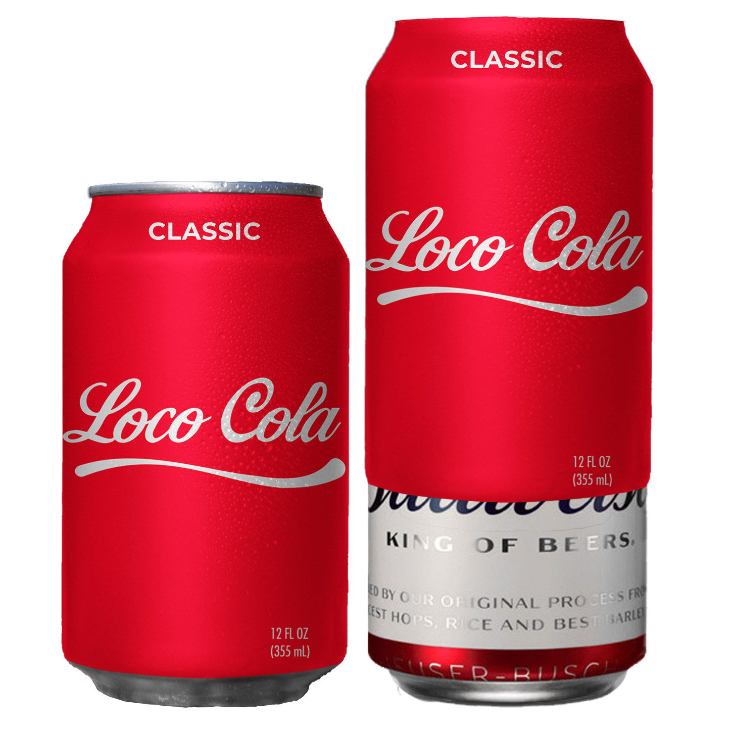 Loco Cola Silicone Sleeve Hide a Beer