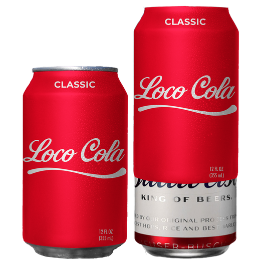 Loco Cola Silicone Sleeve Hide a Beer