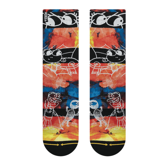 Merge4 Lucile Packard Eyeballs Crew Socks