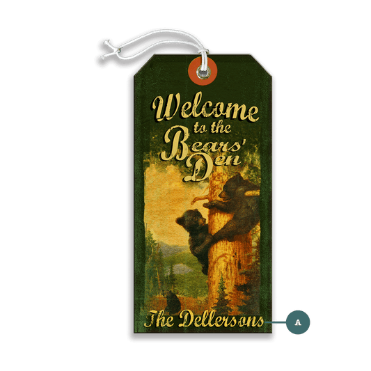 The Bears' Den: Personalized - Luggage Tag