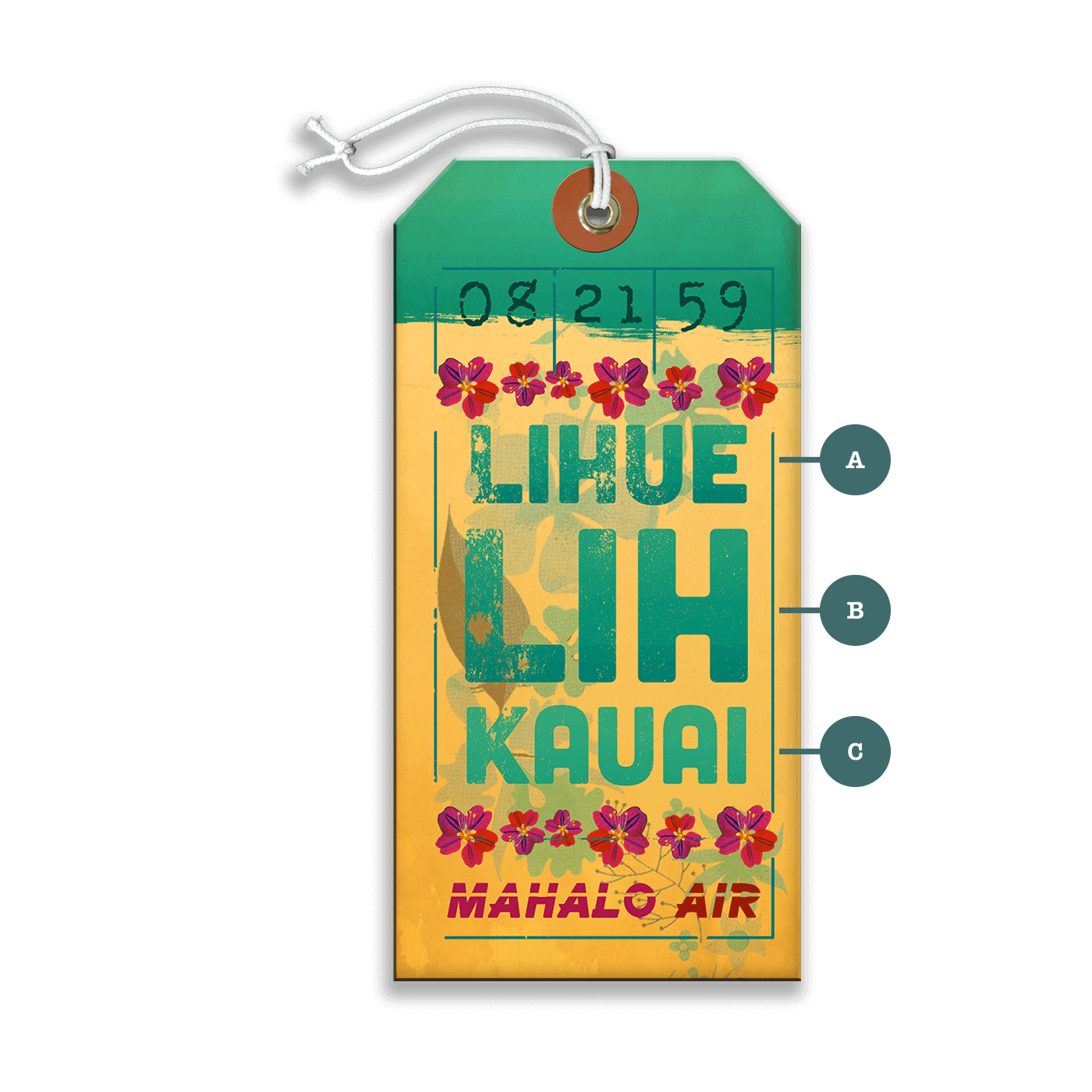 Mahalo Air - Luggage Tag